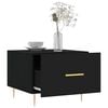 vidaXL Tables basses 2 pcs noir 50x50x40 cm bois d'ingénierie