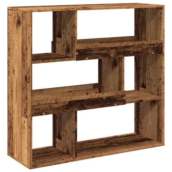 vidaXL Biblioth&egrave;que/S&eacute;parateur de pi&egrave;ce vieux bois 100x33x94,5 cm