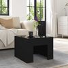 vidaXL Table basse avec LED infini noir 40x40x30 cm
