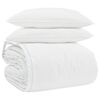 vidaXL Ensemble de Duvet avec oreiller 3 pi&egrave;ces Blanc Plume de canard