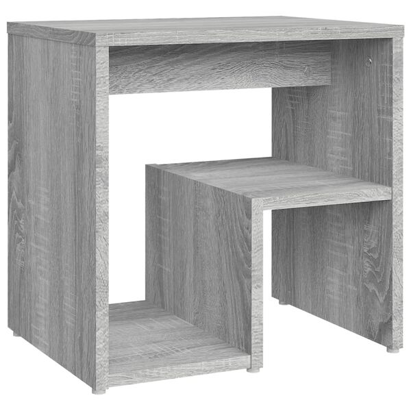 vidaXL Tables de chevet 2 pcs Sonoma gris 40x30x40 cm Bois ing&eacute;nierie