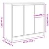 vidaXL Buffet chêne sonoma 85x34x76 cm bois d'ingénierie
