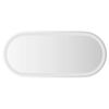 vidaXL Miroir de salle de bain &agrave; LED 80x35 cm ovale