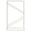 vidaXL Portant de bois chauffage blanc 60x25x100 cm