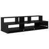vidaXL Bureau de studio Ch&ecirc;ne noir 152 x 42,5 x 36 cm