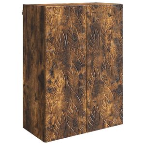 vidaXL Armoire Murale Ch&ecirc;ne fum&eacute; 66 x 34,5 x 90 cm Bois d'ing&eacute;nierie