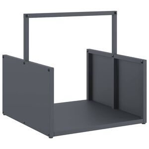 vidaXL Portant de bois chauffage anthracite 40x40x40 cm