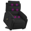vidaXL Fauteuil de massage inclinable Noir Tissu