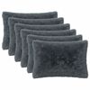 vidaXL Housse de coussin 6 pcs HEERLEN Anthracite 50 x 70 cm Fleece PV