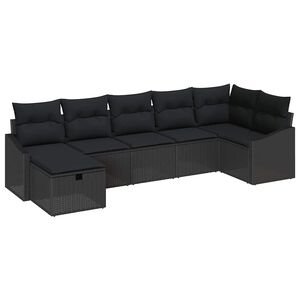 vidaXL Ensemble de Canap&eacute;s avec coussin 7 pcs polyrotin