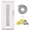 vidaXL Porte Frontale 88 x 200 cm PVC Blanc