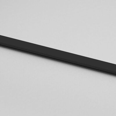 vidaXL Porte coulissante noir 76x205 cm verre trempé aluminium