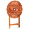 vidaXL Ensemble &agrave; manger d'ext&eacute;rieur pliable 3 pcs Bois d'eucalyptus