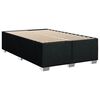 vidaXL Sommier &agrave; lattes de lit avec matelas Noir 120x200 cm Tissu