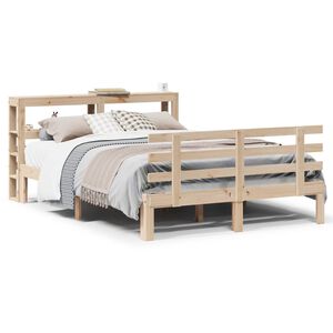 vidaXL Cadre de lit avec t&ecirc;te de lit sans matelas 140x200 cm