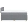 vidaXL Sommier &agrave; lattes de lit avec matelas Gris clair 140x190cm Tissu