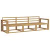 vidaXL Ensemble de canap&eacute;s d'ext&eacute;rieur 3 pc Blanc Bois d'Acacia Massif