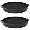 vidaXL Filtres &agrave; charbon pour hotte de cuisine 2 pcs 210 mm