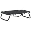 vidaXL Lit pour Chien 90 x 55 x 18 cm Acier Gris clair