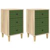 vidaXL Table de chevet GELEEN 2 pc Ch&ecirc;ne Sonoma 36 x 33 x 60 cm