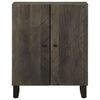 vidaXL Buffet noir 60x33x75 cm bois massif de manguier