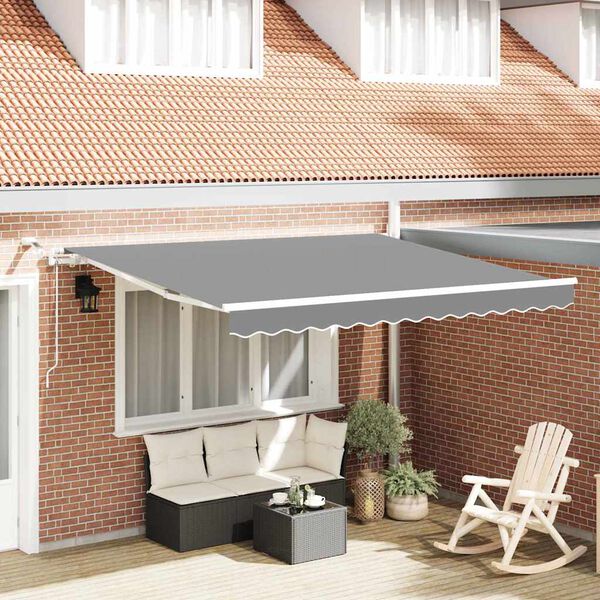 vidaXL Cadre d'auvent Blanc 3 x 2,5 m Aluminium
