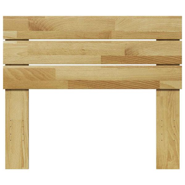 vidaXL T&ecirc;te de lit 80 cm bois massif de ch&ecirc;ne