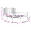 vidaXL Cadre de lit sans matelas 140x190 cm bois massif