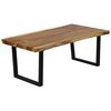 vidaXL Table basse Bois d'arbre &agrave; pluie massif 102x56x41 cm