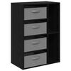 vidaXL Buffet Ch&ecirc;ne noir 60 x 33,5 x 84 cm