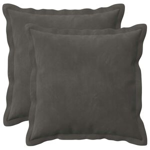 vidaXL Coussin avec oreiller HOUTEN 2 pc Gris fonc&eacute; Fl&oslash;jl