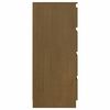 vidaXL Armoire d'appoint Marron miel 60x36x84 cm Bois de pin massif
