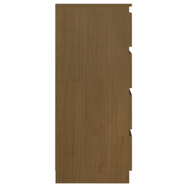 vidaXL Armoire d'appoint Marron miel 60x36x84 cm Bois de pin massif
