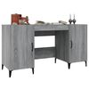 vidaXL Bureau Sonoma gris 140x50x75 cm Bois d'ing&eacute;nierie