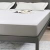 vidaXL Surmatelas Blanc 200 x 200 cm Tissu en Tricot