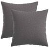 vidaXL Housse de coussin 2 pc HEERLEN Gris clair 50 x 50 cm Tissu