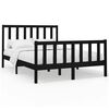 vidaXL Cadre de lit sans matelas noir 150x200 cm bois de pin massif