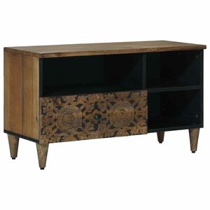 vidaXL Meuble TV Marron 80 x 33 x 46 cm Bois de mangue massif