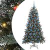 vidaXL Sapin de No&euml;l artificiel Vert 180 cm PVC, plastique et acier