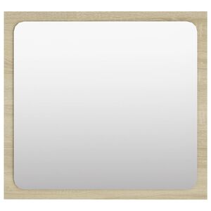vidaXL Miroir de salle de bain Ch&ecirc;ne sonoma 40x1,5x37 cm Agglom&eacute;r&eacute;