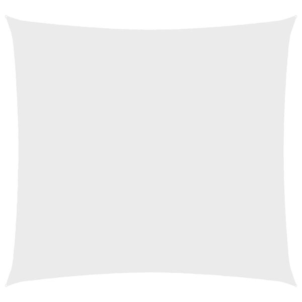 vidaXL Voile de parasol Tissu Oxford carré 3,6x3,6 m Blanc
