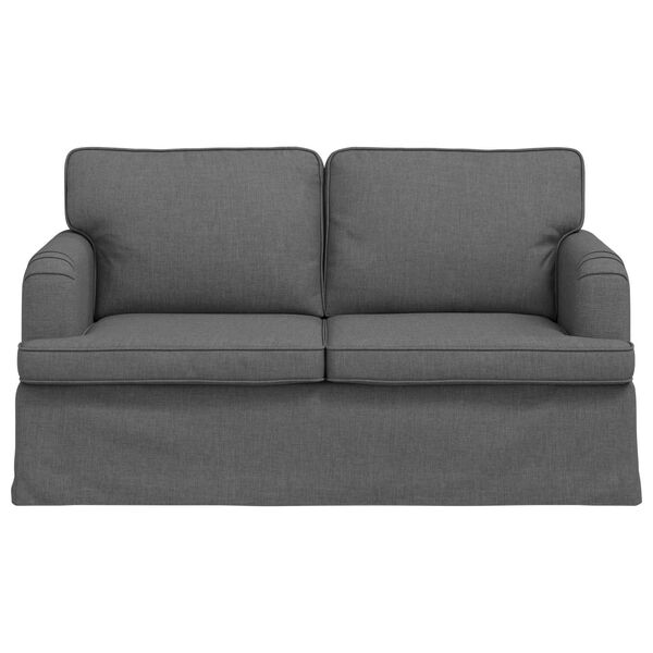 vidaXL Canap&eacute; 120cm Gris fonc&eacute; M&eacute;tал