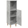 vidaXL Armoire de salle de bain gris béton 30x30x100 cm