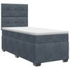 vidaXL Lit boxspring avec matelas Gris fonc&eacute; 80 x 200 cm Velours