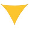 vidaXL Voile d'ombrage 160 g/m&sup2; triangulaire jaune 2,5x2,5x3,5 m PEHD