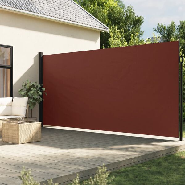 vidaXL Auvent lat&eacute;ral r&eacute;tractable marron 200x300 cm