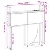 vidaXL Headboard de Rangement avec Station de Charge Ch&ecirc;ne sonoma
