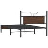 vidaXL Cadre de lit sans matelas ch&ecirc;ne marron 100x190 cm