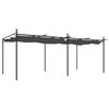 vidaXL Pergola avec toit r&eacute;tractable anthracite 589x292x230 cm