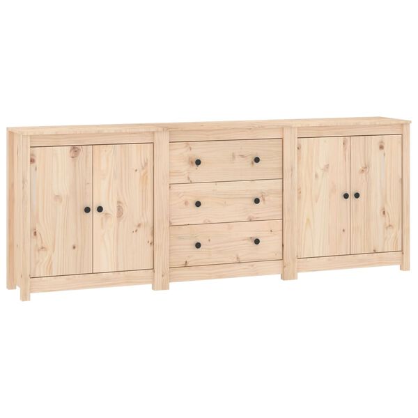 vidaXL Buffet 210x35x80 cm Bois massif de pin